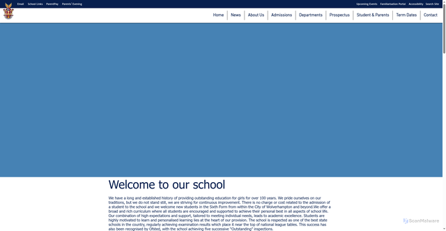 Security scan screenshot of http://www.wghs.org.uk