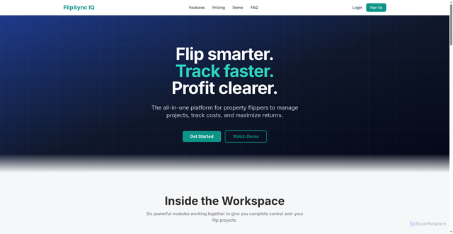 Security scan screenshot of http://flipsynciq.com/