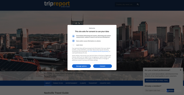 Security scan screenshot of https://www.tripreport.com/cities/nashville