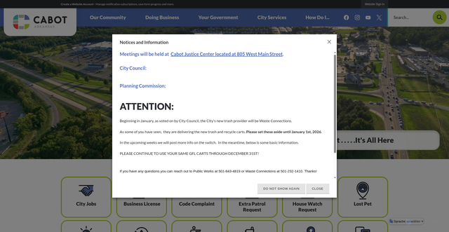 Security scan screenshot of https://cabotar.gov/