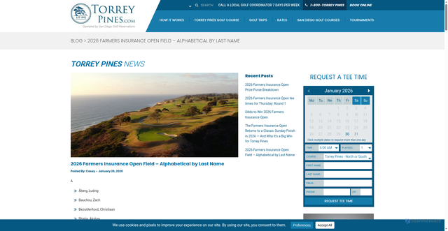 Security scan screenshot of https://www.torreypines.com/2026-farmers-insurance-open-field-alphabetical-by-last-name/