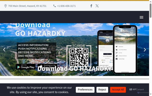Security scan screenshot of https://hazardky.gov/