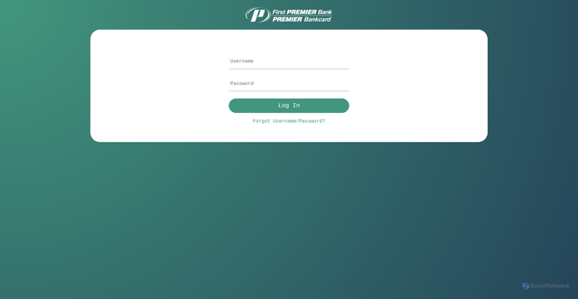 Security scan screenshot of https://identity.mypremiercreditcard.com