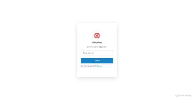 Security scan screenshot of https://app.opendate.io