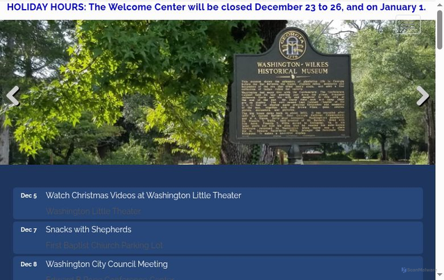 Security scan screenshot of https://www.washingtonwilkes.org/