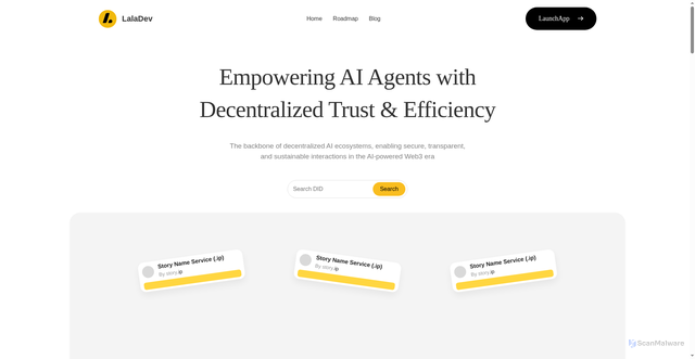 Security scan screenshot of https://lala-dev.pages.dev/
