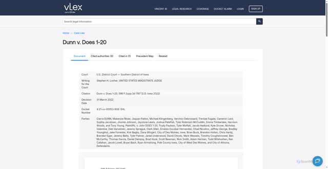 Security scan screenshot of https://case-law.vlex.com/vid/dunn-v-does-1-927676807