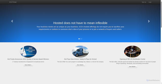 Security scan screenshot of https://stcportal.dotfoods.com