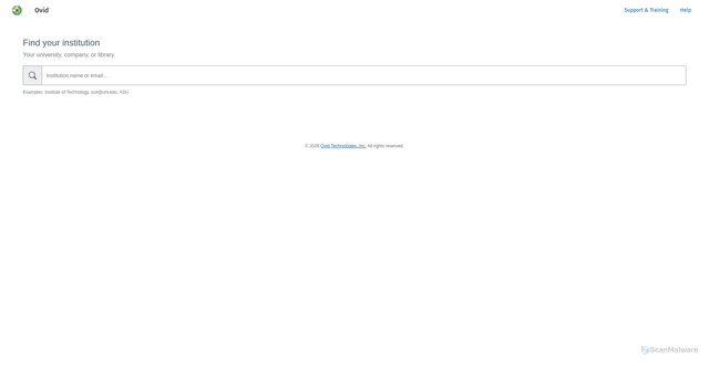Security scan screenshot of https://openathens.ovid.com