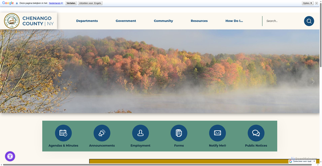 Security scan screenshot of https://www.chenangocountyny.gov