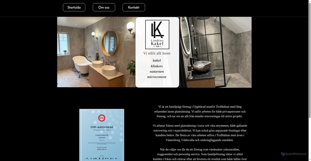 Security scan screenshot of https://lindenskakel.se