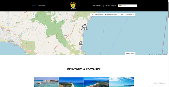 Security scan screenshot of https://www.newvillarental.com