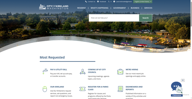 Security scan screenshot of https://www.kirklandwa.gov/