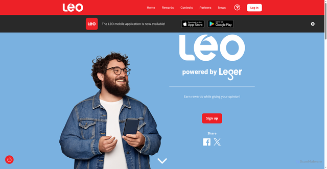 Security scan screenshot of https://legeropinion.com