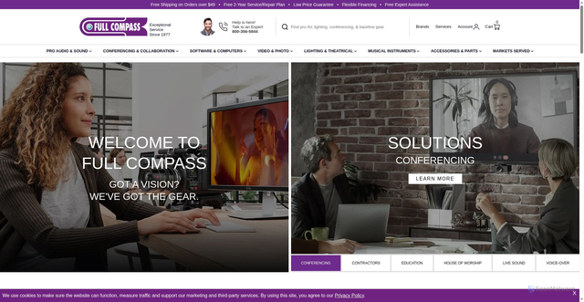 Security scan screenshot of https://fullcompass.com
