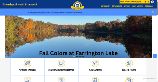 Security scan screenshot of https://northbrunswicknj.gov/