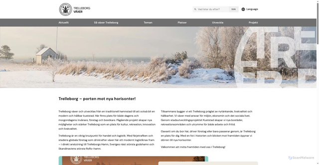 Security scan screenshot of https://Vaxer.trelleborg.se