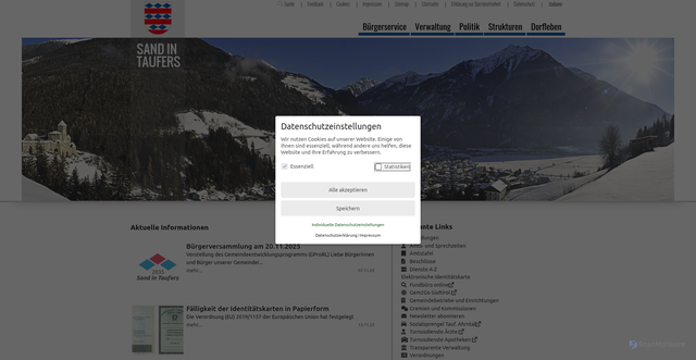 Security scan screenshot of https://www.campotures.eu/de
