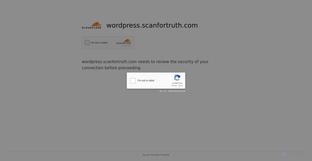 Security scan screenshot of https://wordpress.scanfortruth.com