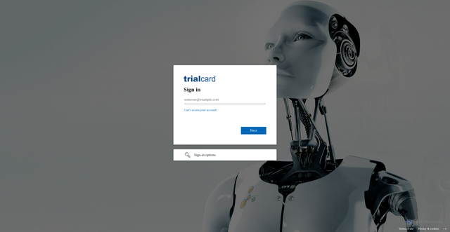 Security scan screenshot of https://trialcardinc-my.sharepoint.com