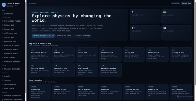 Security scan screenshot of https://physica-dpbbm7jm9yhf.edgeone.dev/
