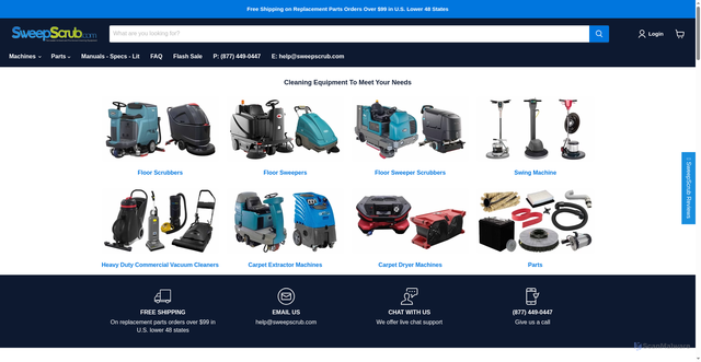 Security scan screenshot of https://www.sweepscrub.com