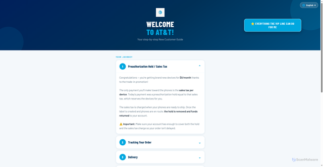 Security scan screenshot of https://att-welcome.netlify.app/