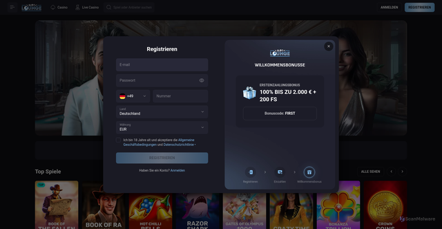 Security scan screenshot of https://enzocasino.ca/play/cybersport