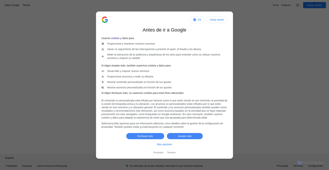 Security scan screenshot of https://googleredesign.pages.dev/advanced_search?hl=es&fg=1