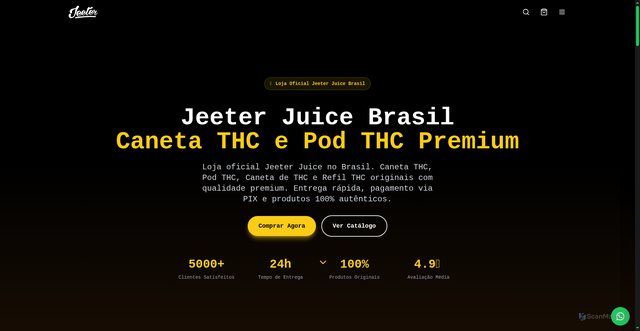 Security scan screenshot of http://usejeeter.com.br/