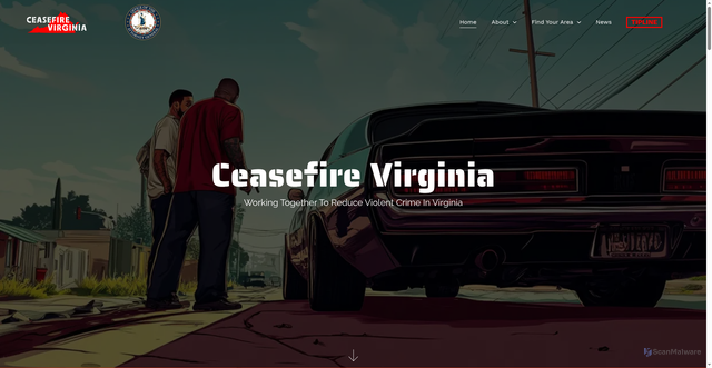 Security scan screenshot of https://ceasefirevirginia.org/