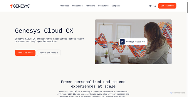 Security scan screenshot of https://aps1.pure.cloud
