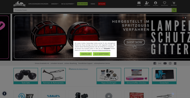Security scan screenshot of https://ostoase.de