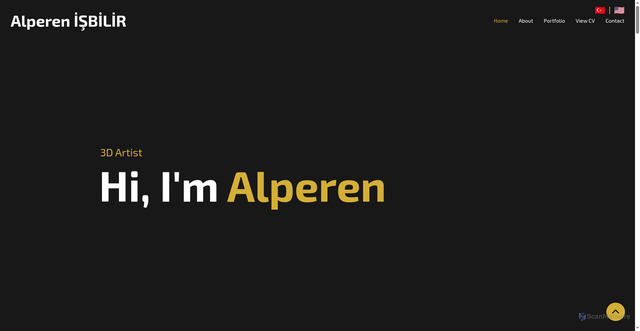 Security scan screenshot of https://alperenisbilir.com/