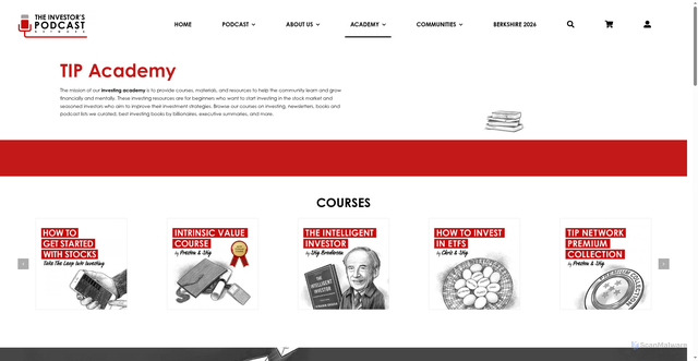 Security scan screenshot of https://theinvestors-podcast.com/woocommerce-checkout/