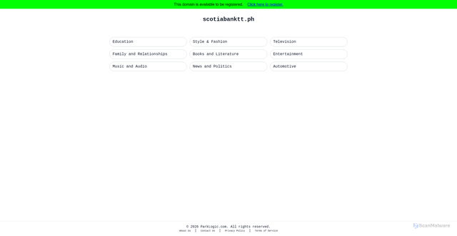 Security scan screenshot of parking3.parklogic.com