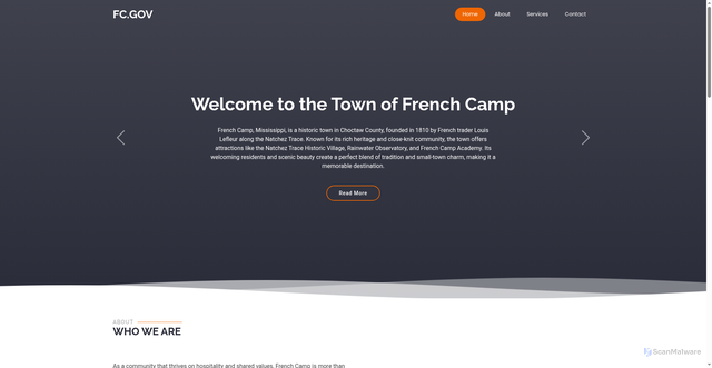 Security scan screenshot of https://frenchcamp.gov/