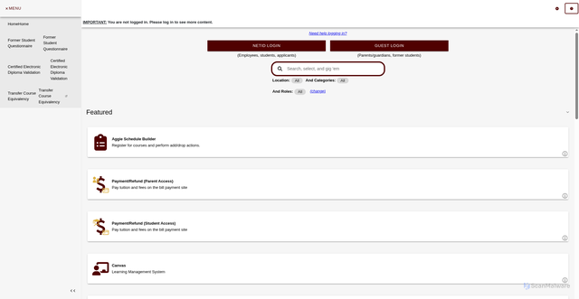 Security scan screenshot of https://howdy.tamu.edu