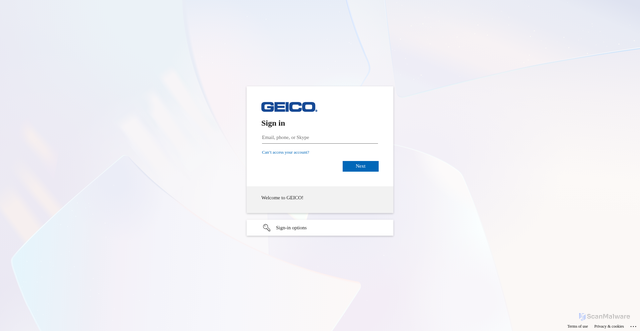 Security scan screenshot of https://frasasslvpn.private.geico.com