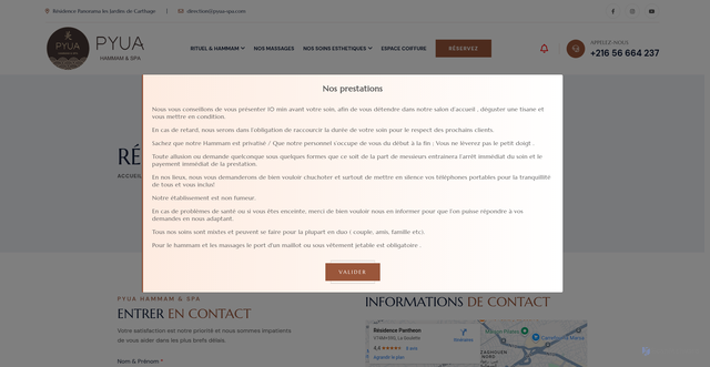 Security scan screenshot of https://pyuaspa.com/fr/reservez.html