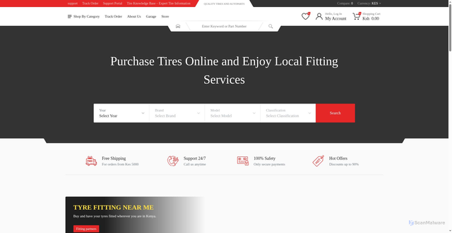 Security scan screenshot of https://autowheels.co.ke