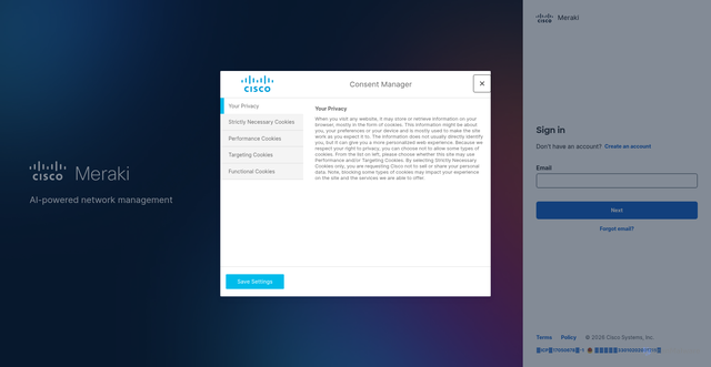 Security scan screenshot of https://dashboard.meraki.cn