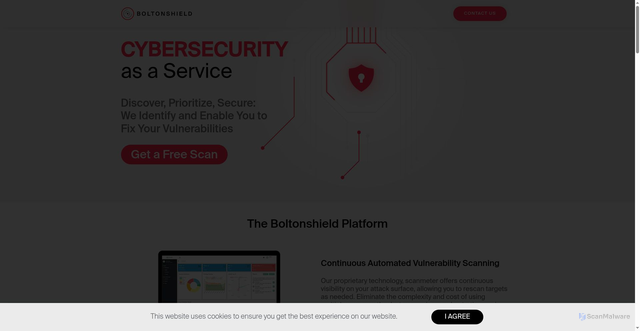 Security scan screenshot of https://www.boltonshield.com