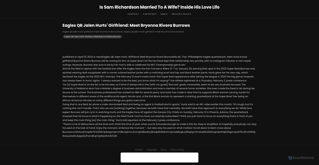 Security scan screenshot of https://tokutibihugo-hhp6yp5g4e.edgeone.app/11310-eagles-qb-jalen-hurts-girlfriend-meet-bryonna-rivera-burrows.html