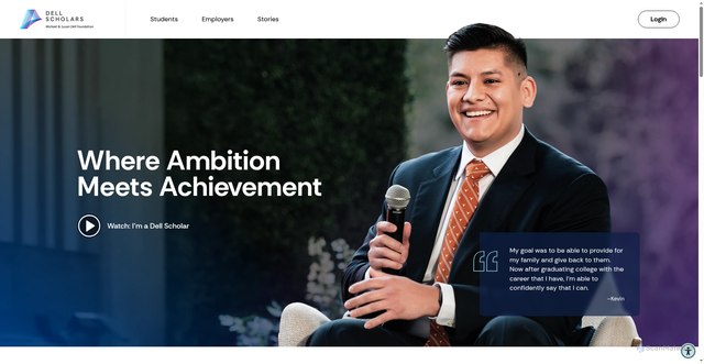 Security scan screenshot of https://www.dellscholars.org/