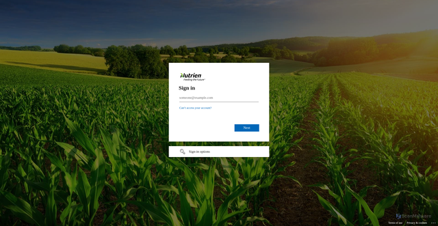 Security scan screenshot of https://nutrien.vmwareidentity.com