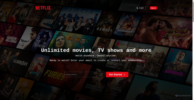 Security scan screenshot of https://netflix-clone-delta-hazel.vercel.app/