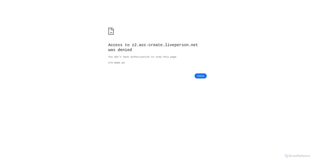 Security scan screenshot of https://z2.acc-create.liveperson.net
