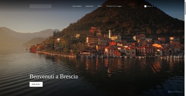 Security scan screenshot of https://www.visitbrescia.it/