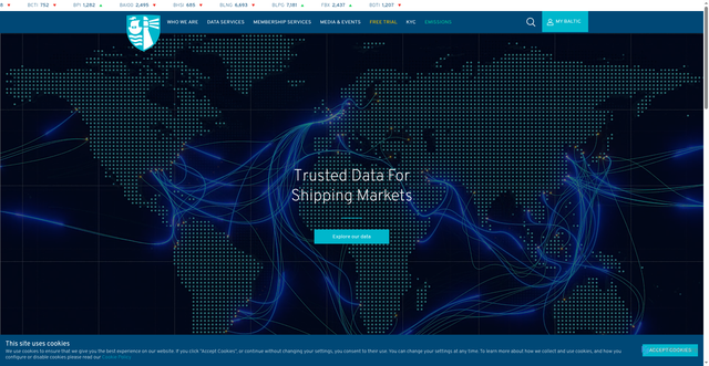 Security scan screenshot of https://www.balticexchange.com
